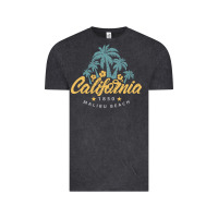 Vintage Black california malibu beach Vintage Tee - artisFamous