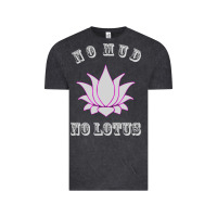 Vintage Black no mud no lotus tee buddha buddhist yoga Vintage Tee - artisFamous