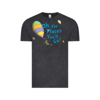 Vintage Black seuss oh the places you’ll go Vintage Tee - artisFamous