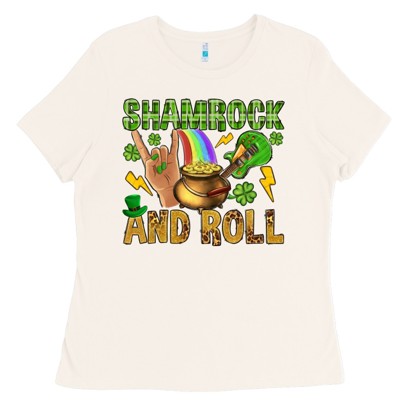 Shamrock And Roll Ladies Tee by BundleAndBundleShop | Teevron