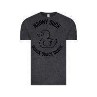 Vintage Black nanny duck quack quack quack Vintage Tee - artisFamous