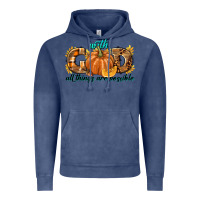 Vintage Denim With God All Things Are Possible Vintage Hoodie - texasbilliewilder