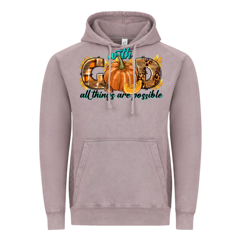 With God All Things Are Possible Vintage Hoodie by texasbilliewilder | Teevron