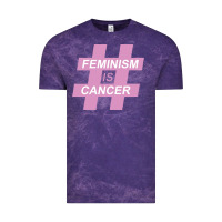 Cloud Purple feminism is cancer Vintage Tee - artisFamous
