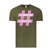 Vintage Olive feminism is cancer Vintage Tee - artisFamous