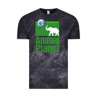 Cloud Black ANIMAL PLANET Vintage Tee - artisFamous