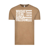 Vintage Coffee whiskey steak guns freedom Vintage Tee - artisFamous