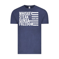 Vintage Denim whiskey steak guns freedom Vintage Tee - artisFamous