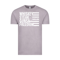 Vintage Zinc whiskey steak guns freedom Vintage Tee - artisFamous