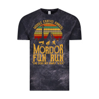 Cloud Black middle earth's annual mordor fun run Vintage Tee - artisFamous