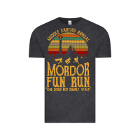 Vintage Black middle earth's annual mordor fun run Vintage Tee - artisFamous