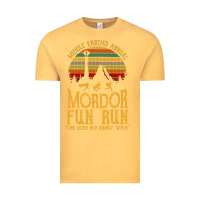 Vintage Mustard middle earth's annual mordor fun run Vintage Tee - artisFamous