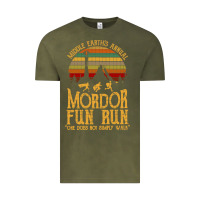 Vintage Olive middle earth's annual mordor fun run Vintage Tee - artisFamous