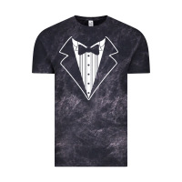 Cloud Black fake tux tuxedo suit tie Vintage Tee - artisFamous