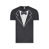 Vintage Black fake tux tuxedo suit tie Vintage Tee - artisFamous