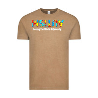 Vintage Coffee autism seeing the world differently Vintage Tee - artisFamous