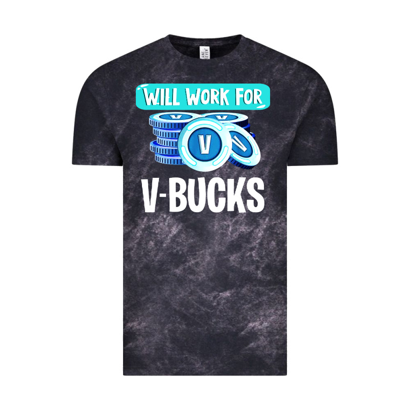Will Work For V Bucks Youth Gamer Vintage Tee by artisFamous | Teevron