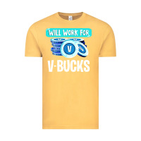 Vintage Mustard will work for v bucks youth gamer Vintage Tee - artisFamous