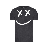 Vintage Black x eyed smiley face x eyes smiling Vintage Tee - artisFamous