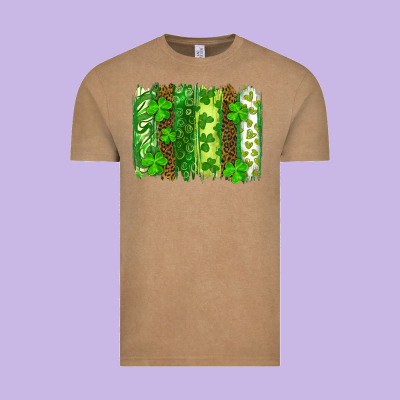 St Patricks Day Brush Stroke Vintage Tee Designed By Ranaportraitstore