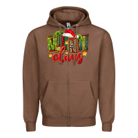 Chestnut christmas mini claus Zipper Hoodie - FaDigitalArtStudio