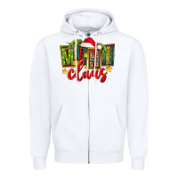 White christmas mini claus Zipper Hoodie - FaDigitalArtStudio