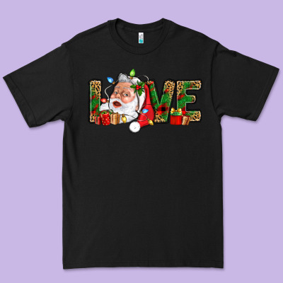 Love And Santa With Gift Boxes Premium Tee Designed By Bundleandbundleshop