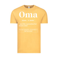 Vintage Mustard Oma Definition - Mother's Day Gift Vintage Tee - artisFamous