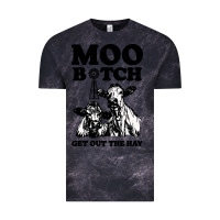 Cloud Black Moo bitch get out the hay Vintage Tee - artisFamous