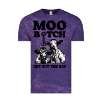 Cloud Purple Moo bitch get out the hay Vintage Tee - artisFamous