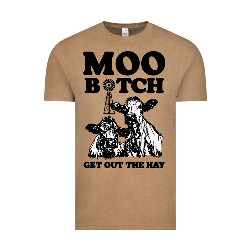 Moo Bitch Get Out The Hay Vintage Tee by artisFamous | Teevron