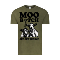 Vintage Olive Moo bitch get out the hay Vintage Tee - artisFamous