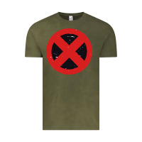 Vintage Olive xmen symbol Vintage Tee - artisFamous