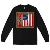 Black america usa flag tumbler Long Sleeve Tee - TumblerDesignByShophia