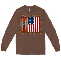 Chestnut america usa flag tumbler Long Sleeve Tee - TumblerDesignByShophia