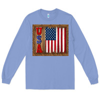 Colony Blue america usa flag tumbler Long Sleeve Tee - TumblerDesignByShophia