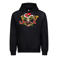 Black christmas joy baby cow Urban Hoodie - BarkalooDesign