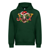 Forest Green christmas joy baby cow Urban Hoodie - BarkalooDesign