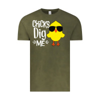 Vintage Olive kids chick dig me Vintage Tee - artisFamous