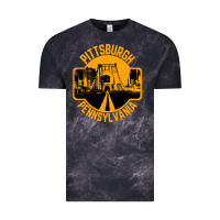 Cloud Black pittsburgh pennsylvania Vintage Tee - artisFamous