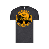 Vintage Black pittsburgh pennsylvania Vintage Tee - artisFamous