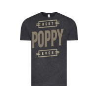 Vintage Black Mens Best Poppy Ever | Poppy Gift Vintage Tee - artisFamous