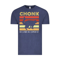 Vintage Denim chonk cat funny cat meme cat dad cat mom Vintage Tee - artisFamous