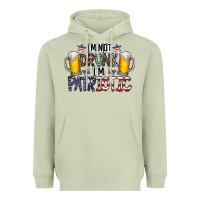 Matcha I'm Not Drunk I'm Patriotic Heavyweight Hoodie - CowhideDigitalArt