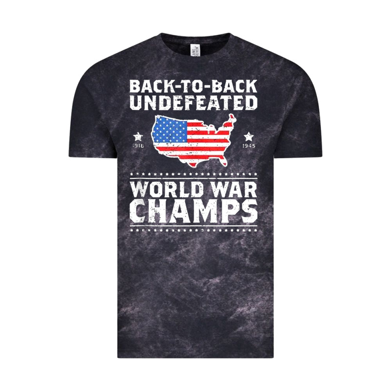 Back To Back Undefeated World War Champs Vintage Tee by artisFamous | Teevron