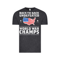 Vintage Black back to back undefeated world war champs Vintage Tee - artisFamous