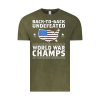 Vintage Olive back to back undefeated world war champs Vintage Tee - artisFamous