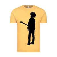 Vintage Mustard ro.b.e.r.t.  &' c.u.r.e'  smith  baseball ¾ sleeve t shirt Vintage Tee - artisFamous