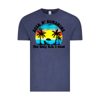 Vintage Denim beer n' sunshine the only B.S. i need Vintage Tee - artisFamous