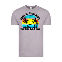 Vintage Zinc beer n' sunshine the only B.S. i need Vintage Tee - artisFamous